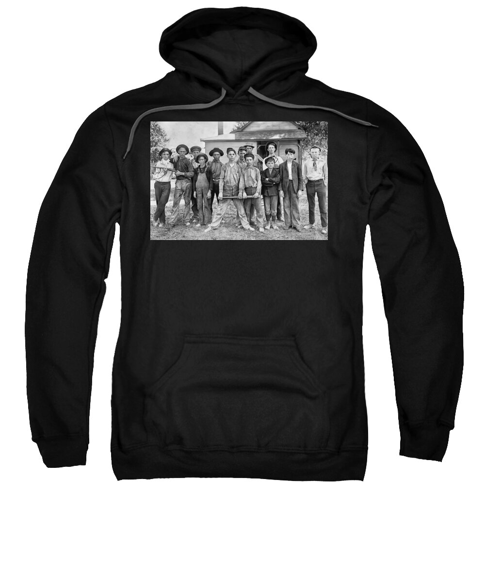 Baseball Sweatshirt featuring the photograph The Ball Team by Anthony Murphy