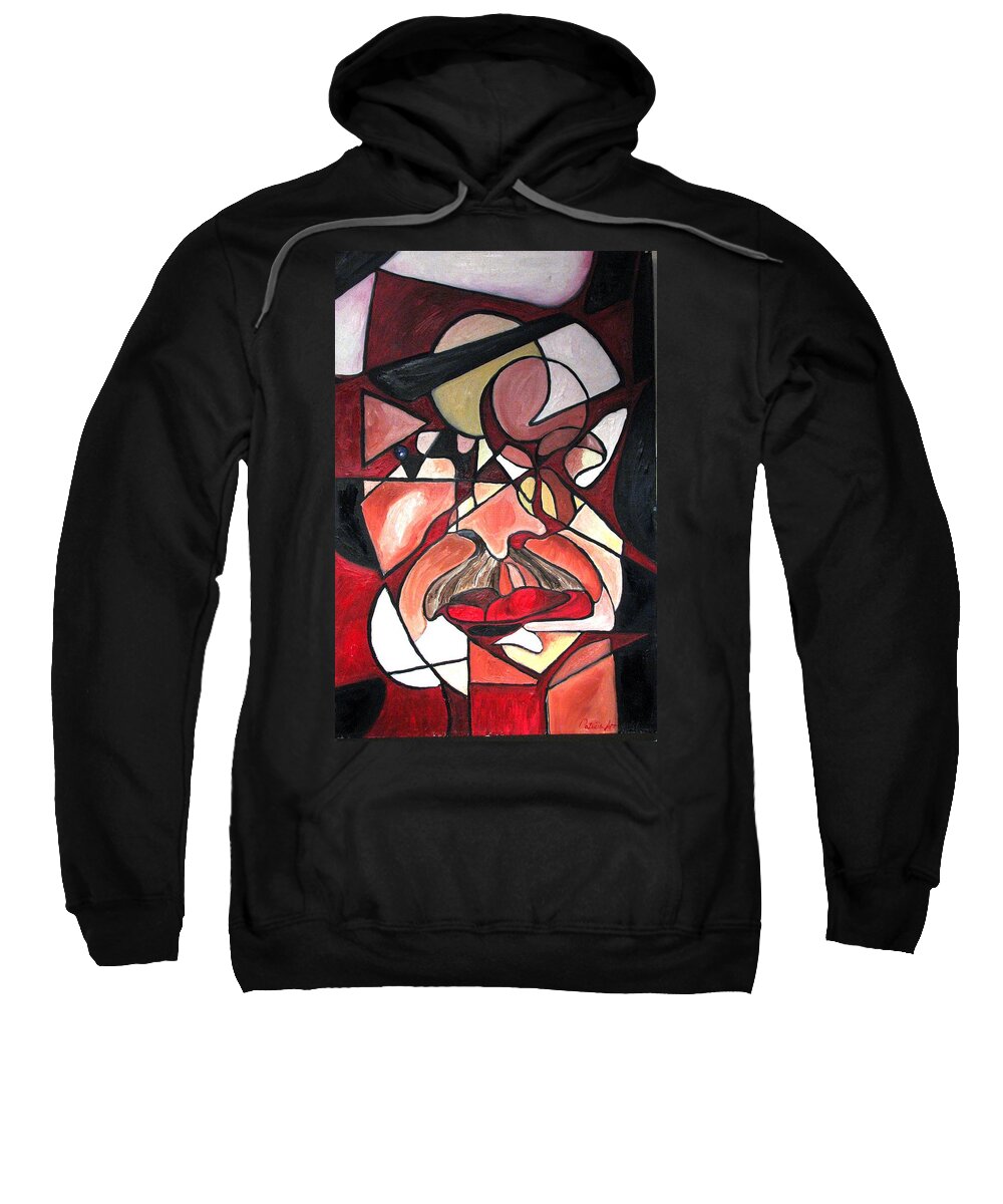 Abstract Sweatshirt featuring the painting The Brain Surgeon by Patricia Arroyo