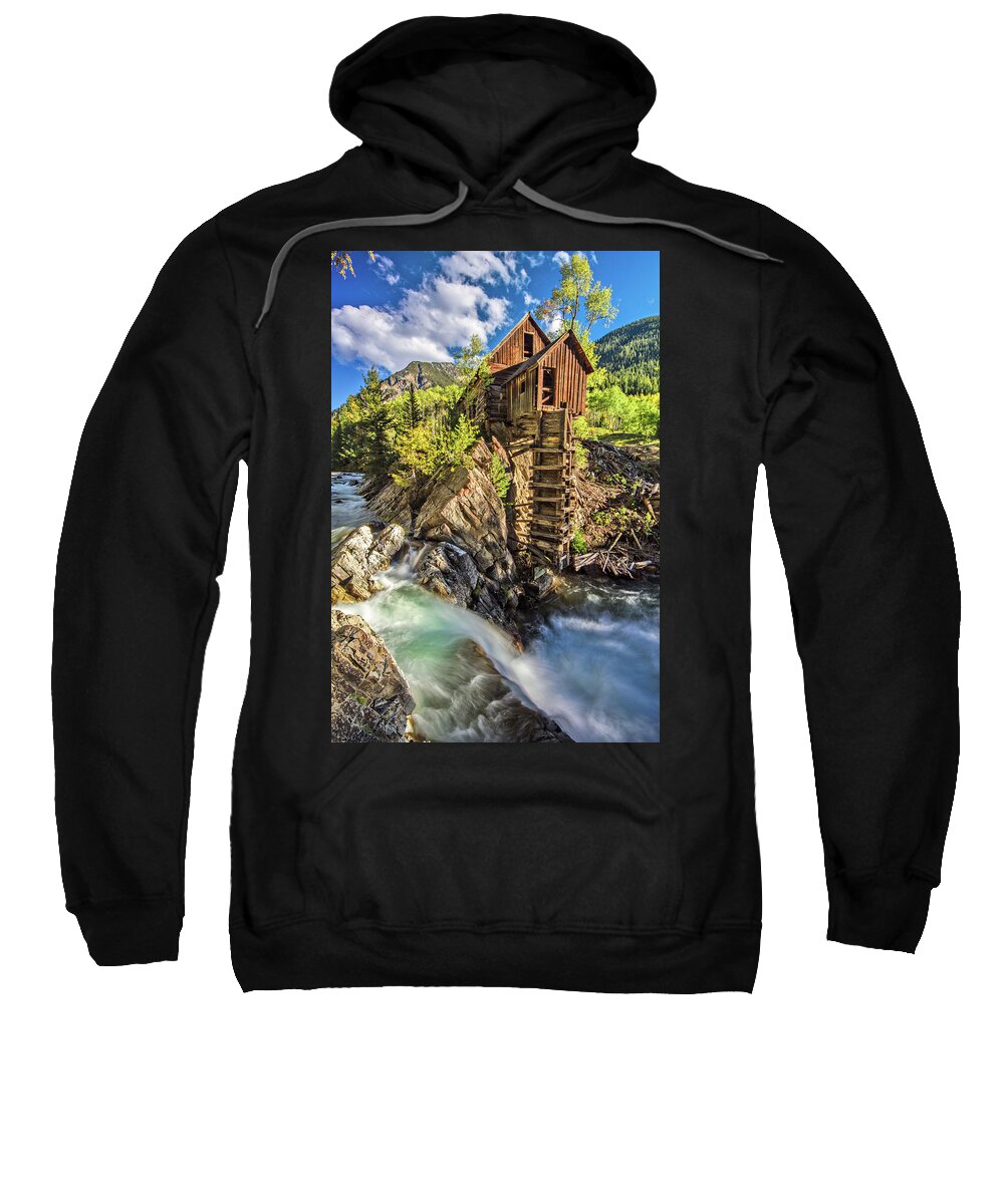 Crystal Mill Sweatshirt featuring the photograph The Crystal Mill by Wesley Aston