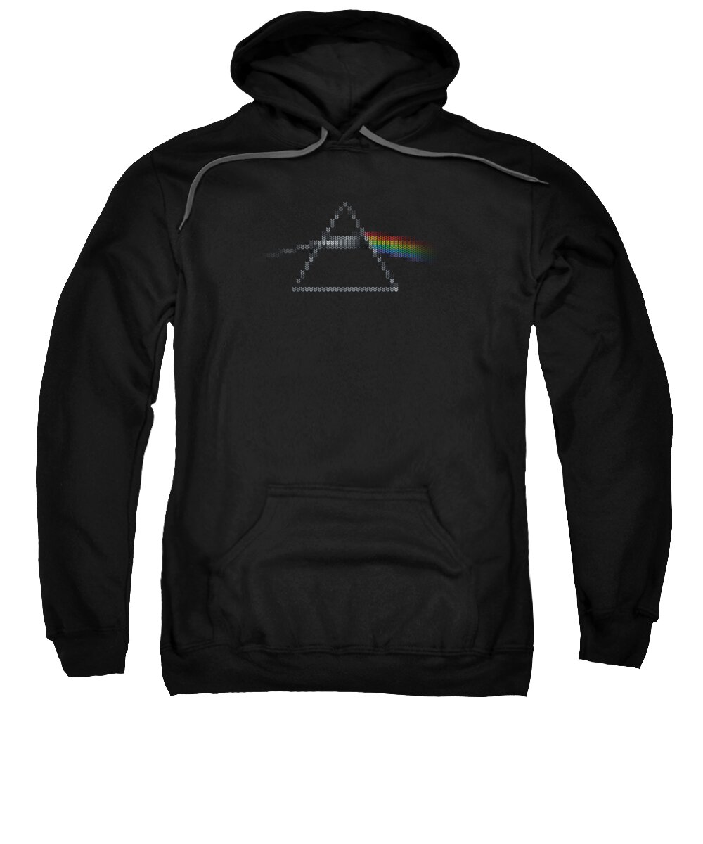 Ugly Christmas Sweatshirt featuring the digital art The Dark Side of The Ugly Christmas Sweater Cool Dark Side of the Moon Music Parody by Philipp Rietz