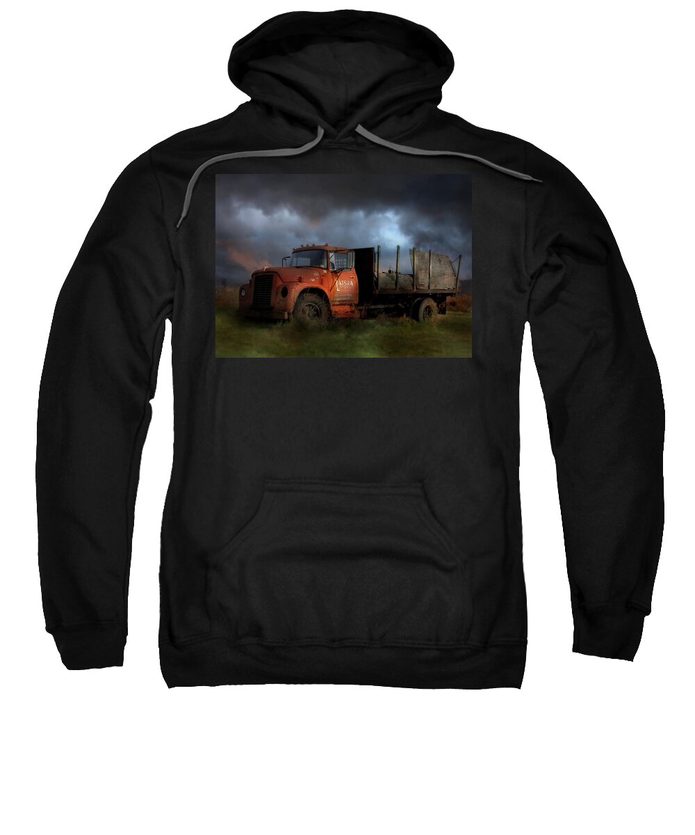 Truck Sweatshirt featuring the photograph The Last Delivery by Lori Deiter