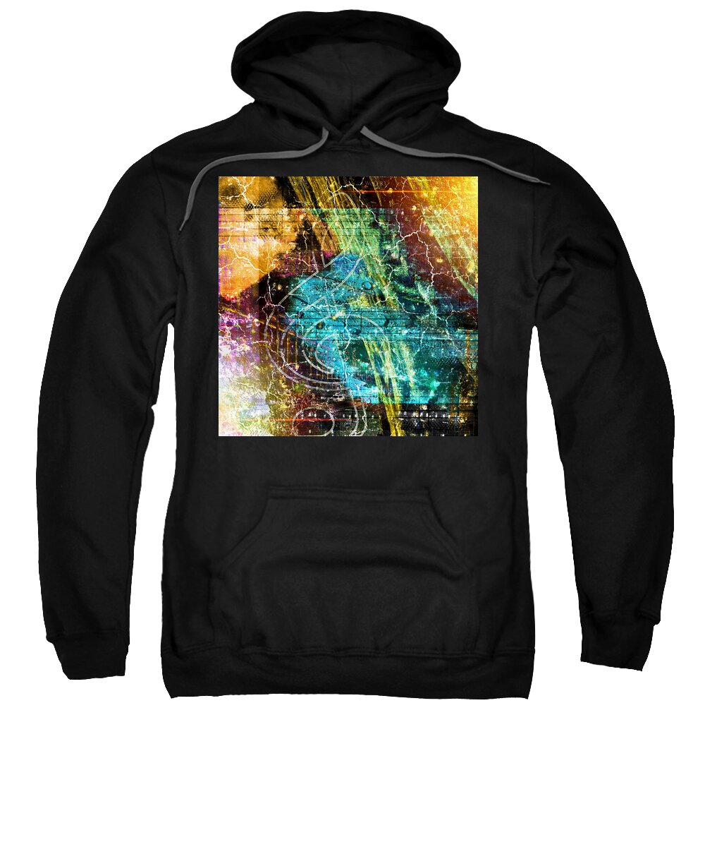 Art Sweatshirt featuring the digital art The Magic Key. by Art Di