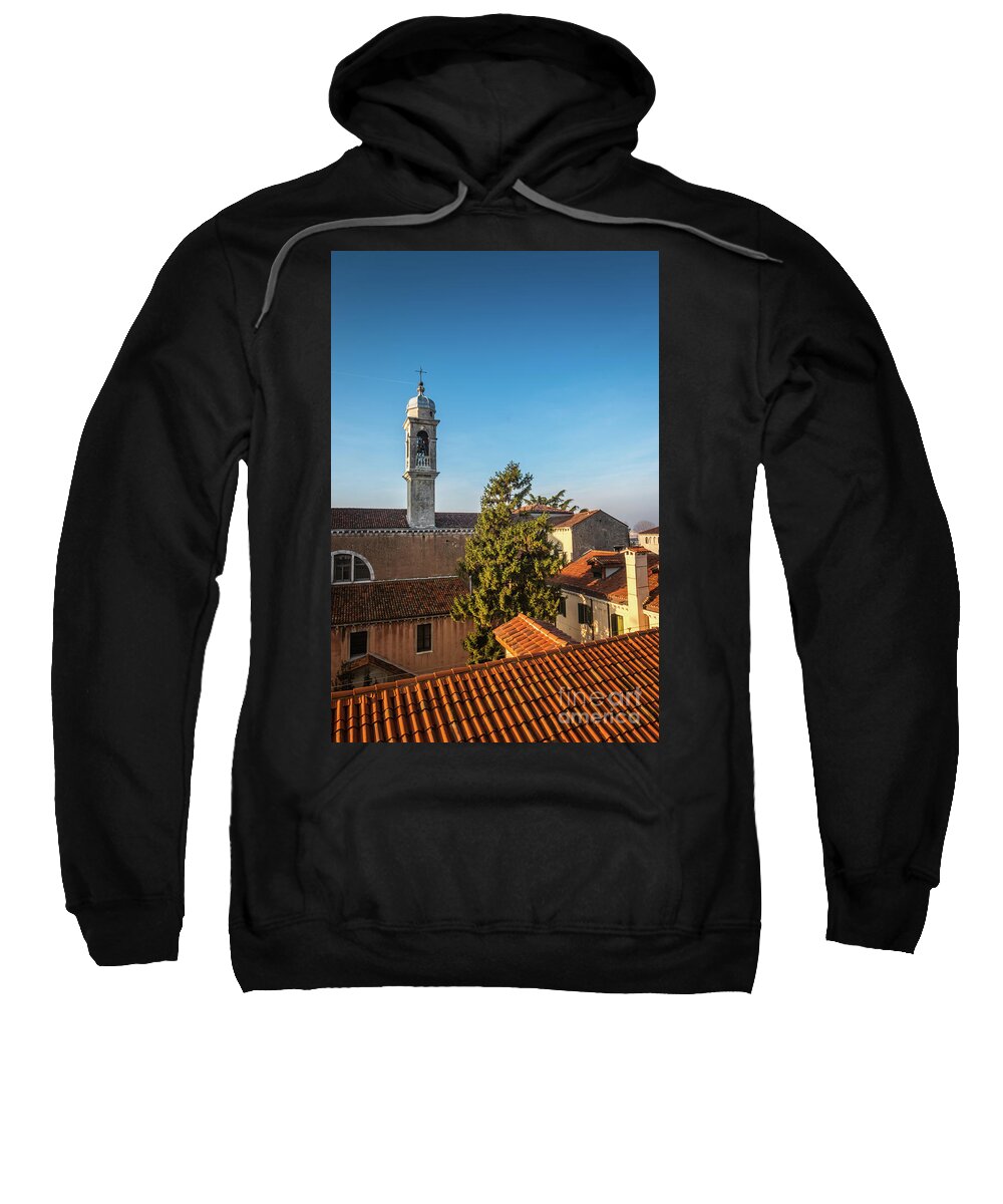 The Roofs Of Venice By Marina Usmanskaya Sweatshirt featuring the photograph The roofs of Venice by Marina Usmanskaya