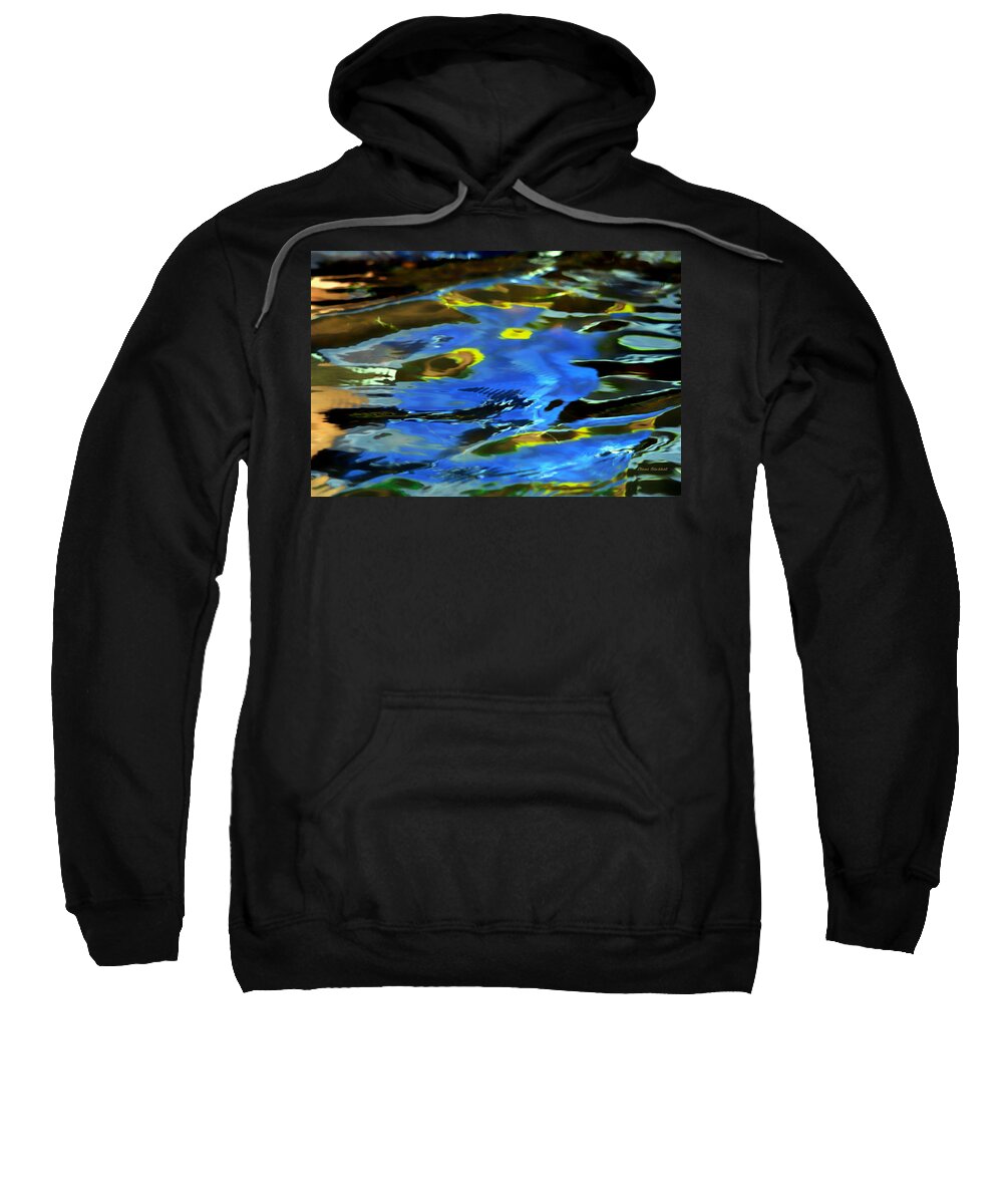 Abstract Water Sweatshirt featuring the photograph The Scream by Donna Blackhall