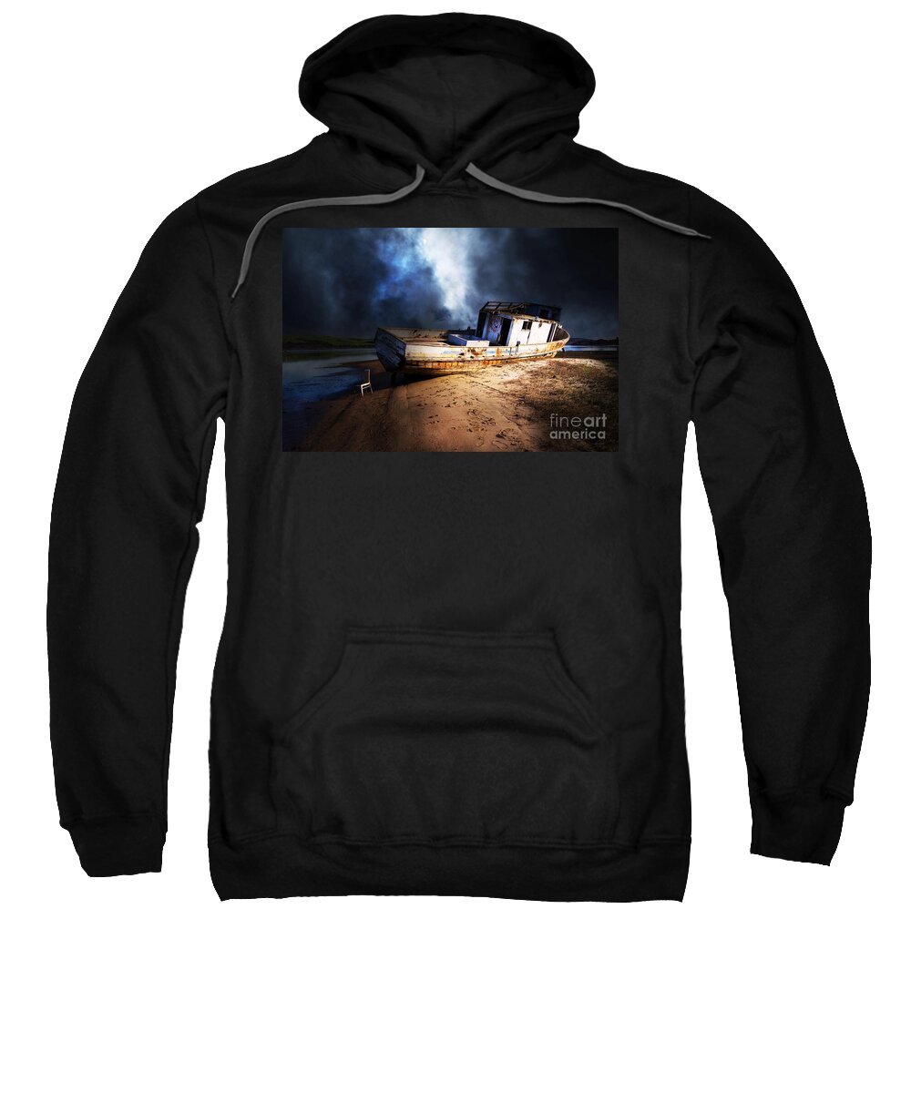 Wingsdomain Sweatshirt featuring the photograph The Sea Never Gives Up Her Dead DSC2099 by San Francisco