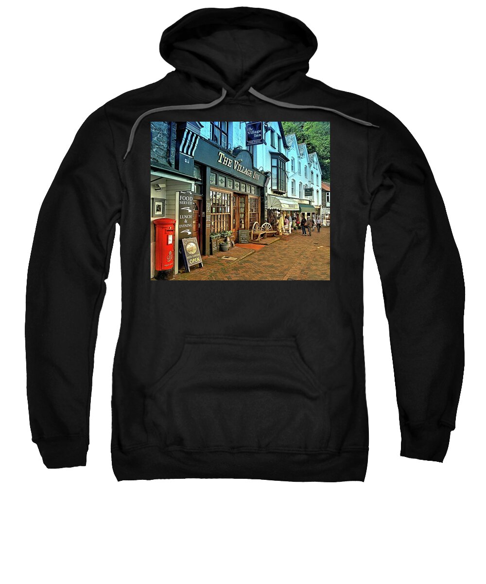 Places Sweatshirt featuring the photograph The Village Inn by Richard Denyer