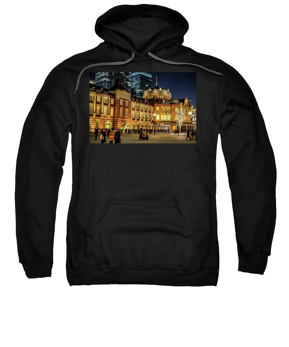 Japan Sweatshirt featuring the photograph Tokyo Station by Street Fashion News