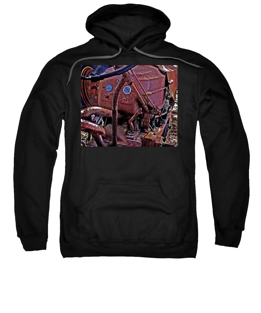 Fairhope Sweatshirt featuring the digital art Tractor Parts by Michael Thomas