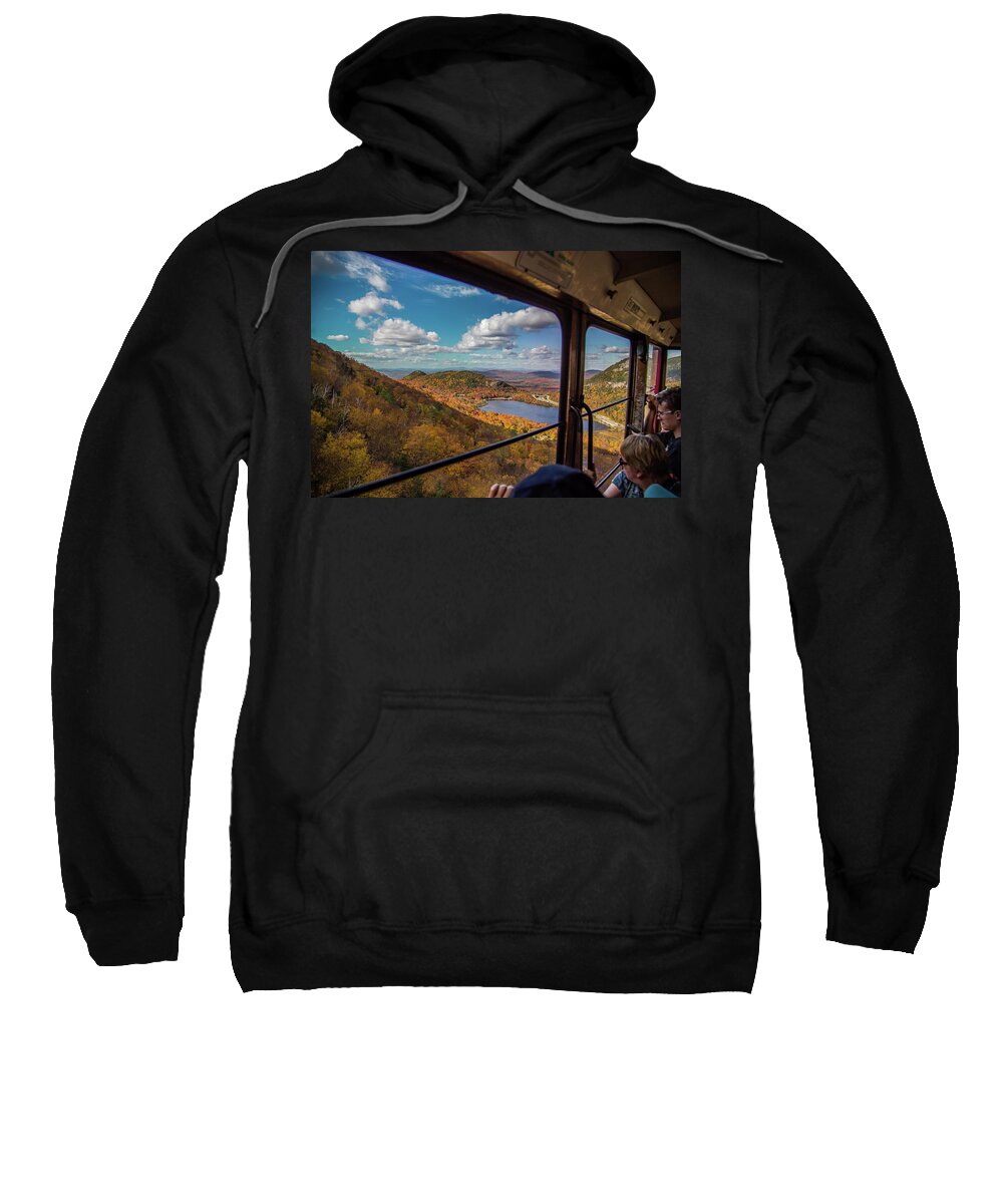 Echo Lake Sweatshirt featuring the photograph Tram With A View by Kevin Craft