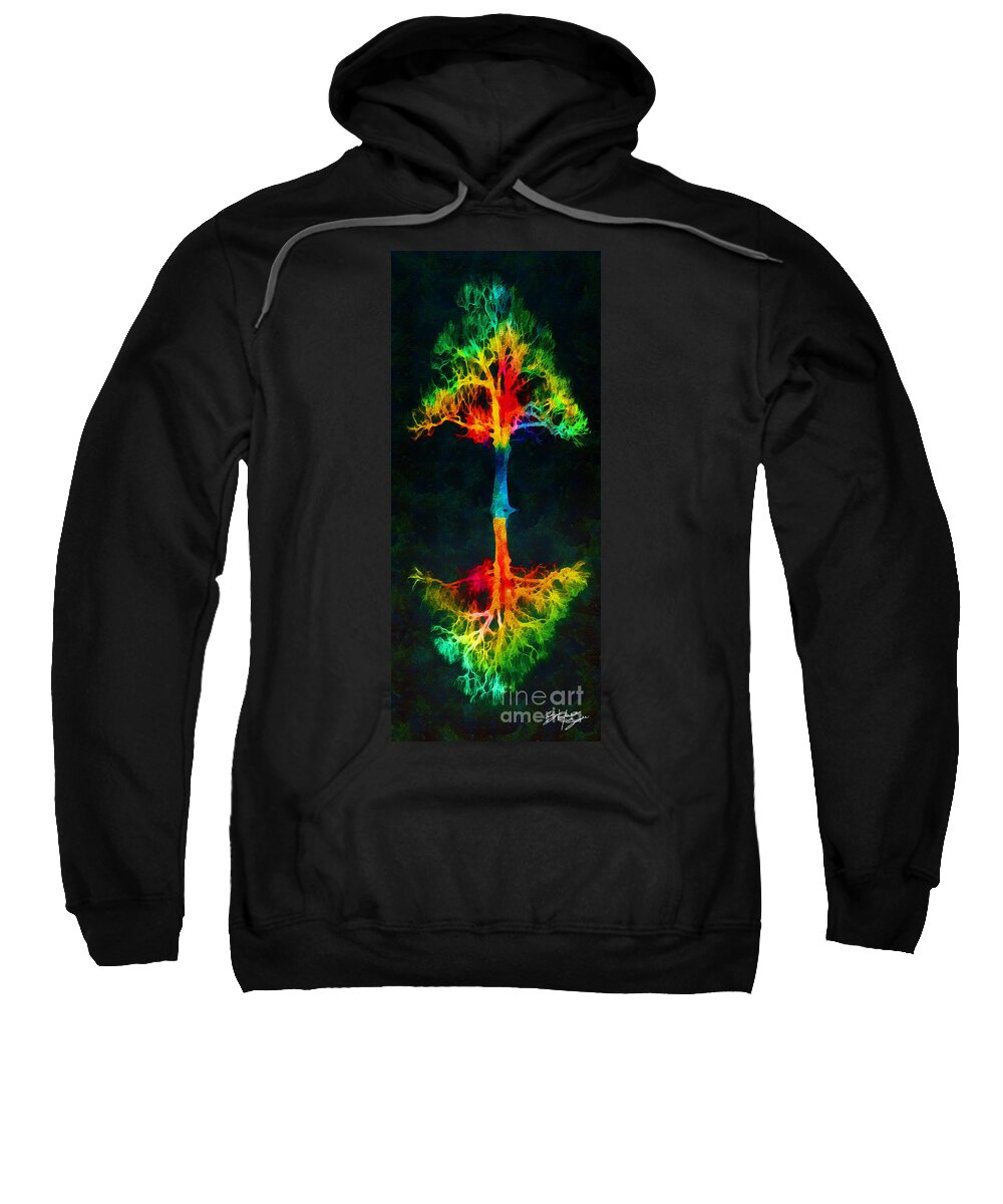 Tree Sweatshirt featuring the painting Tree of Life by Stefano Senise