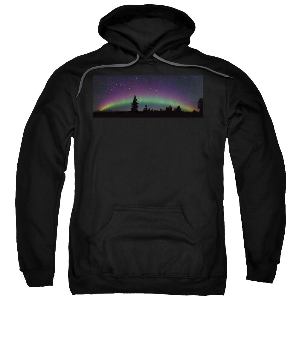 Alaska Sweatshirt featuring the photograph Trouble on the Mountain by Sylvia J Zarco