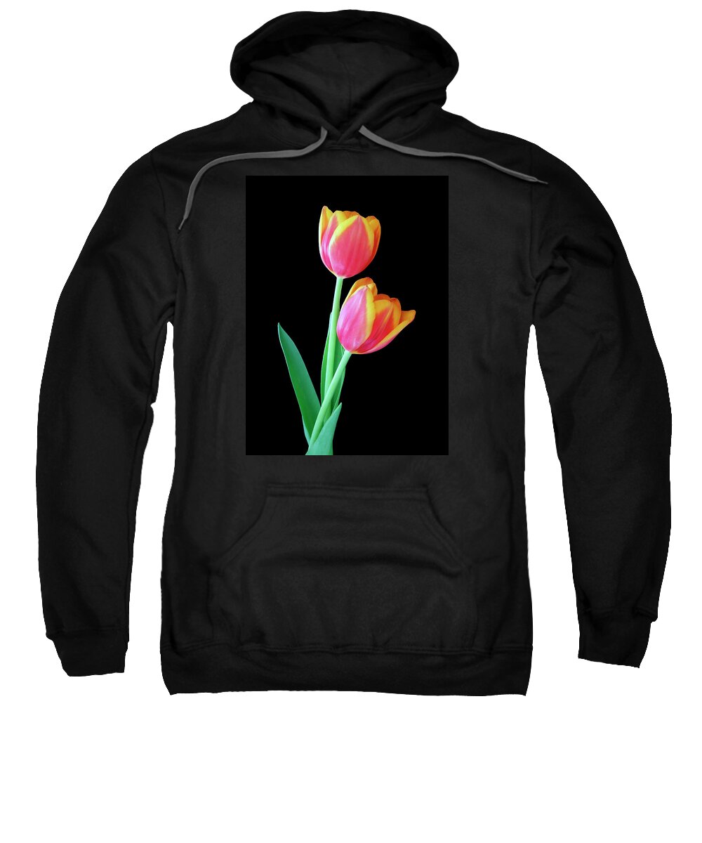 Tulip Sweatshirt featuring the photograph Tulip Duo by Johanna Hurmerinta