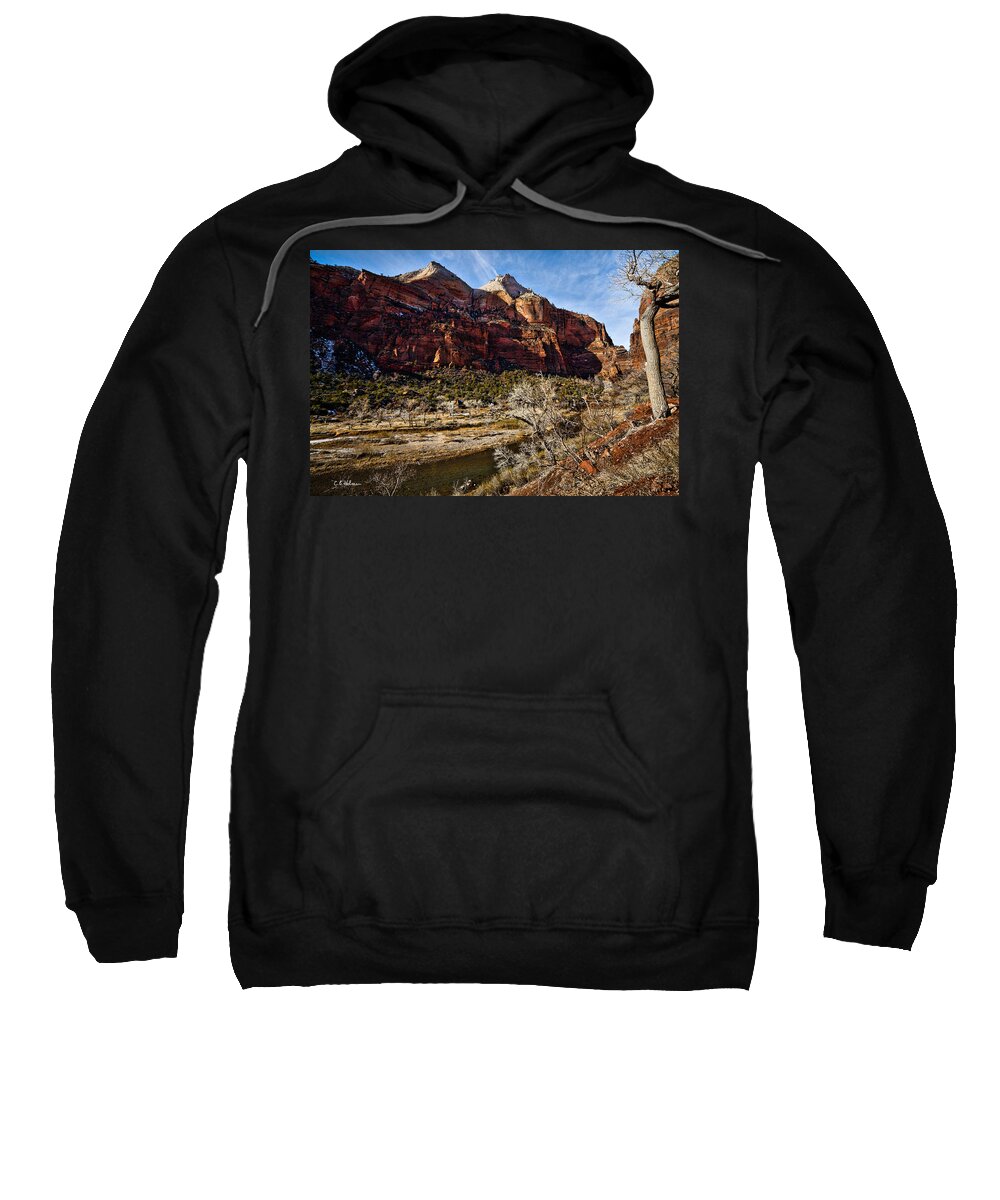 Art Sweatshirt featuring the photograph Two Peaks by Christopher Holmes