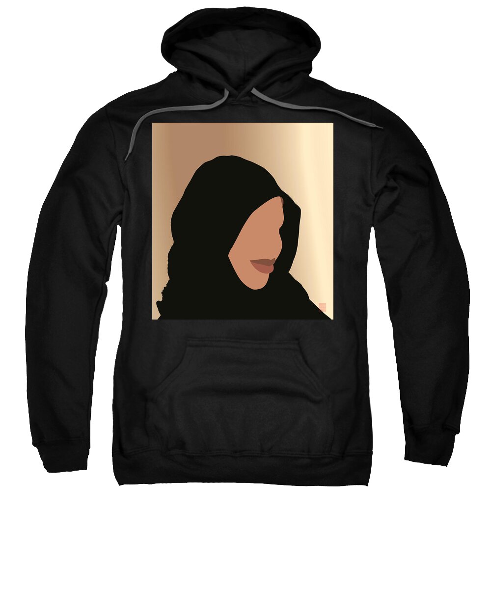 Islam Sweatshirt featuring the digital art Ukhti Smiles by Scheme Of Things Graphics