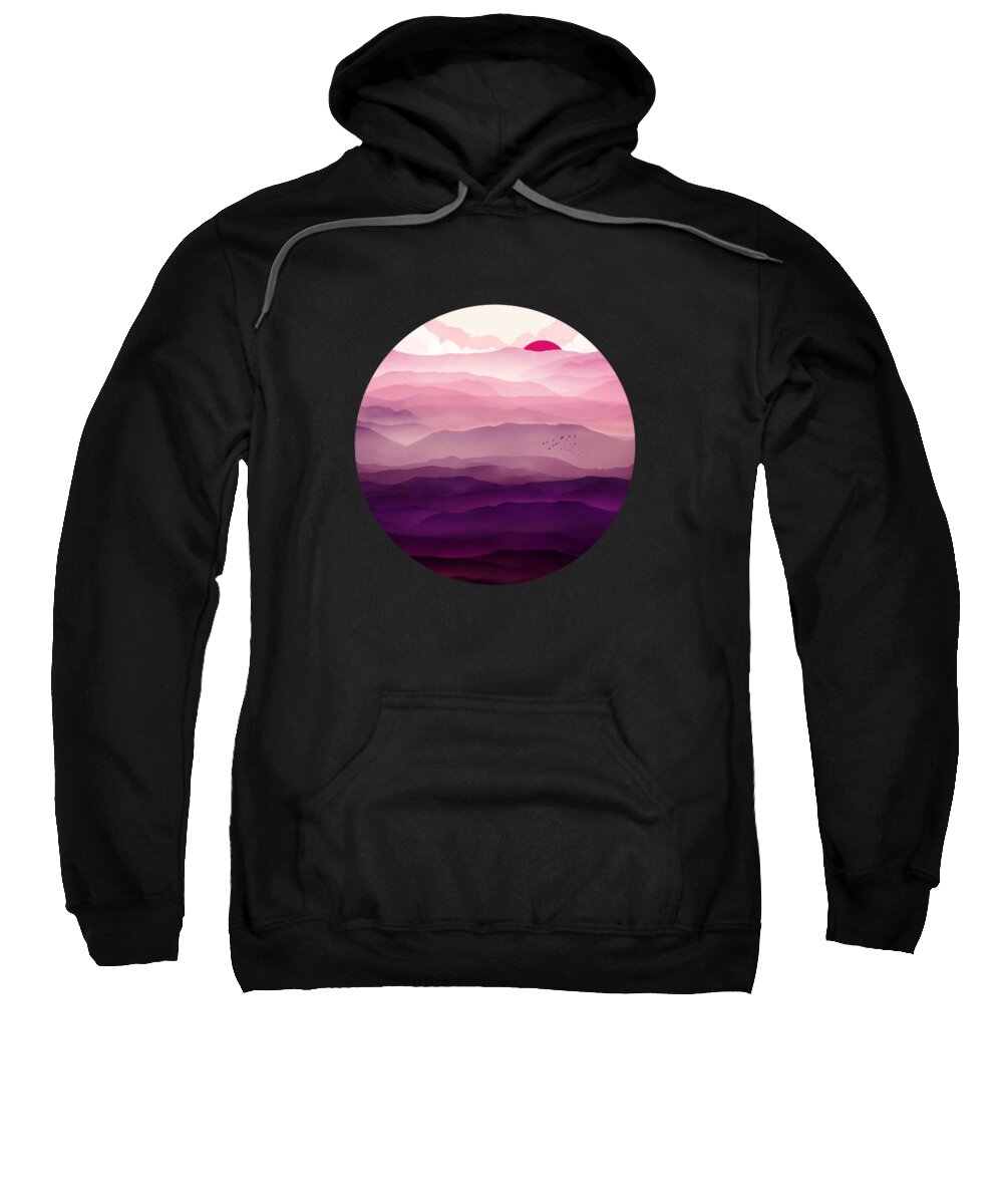 #faatoppicks Sweatshirt featuring the digital art Ultraviolet Day by Spacefrog Designs