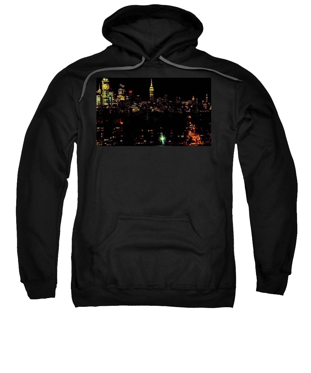 New York Sweatshirt featuring the photograph Union City NJ Traffic by Leon deVose