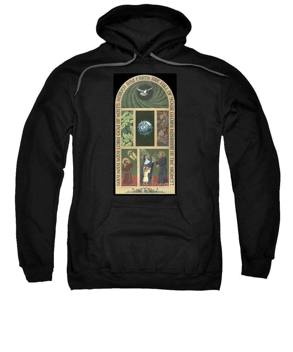 Viriditas Sweatshirt featuring the painting Viriditas - Finding God In All Things by William Hart McNichols