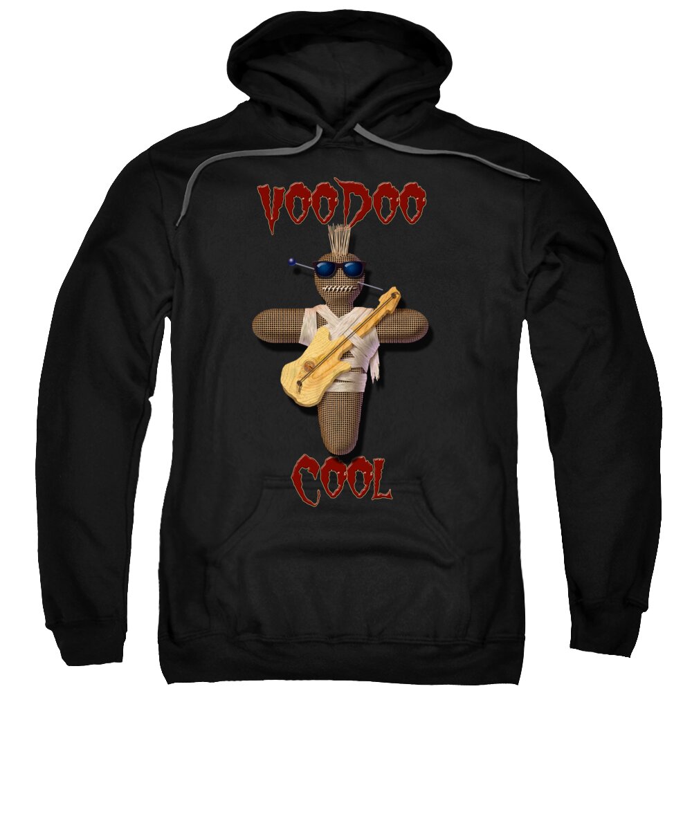 Voodoo Sweatshirt featuring the digital art Voodoo Cool by WB Johnston