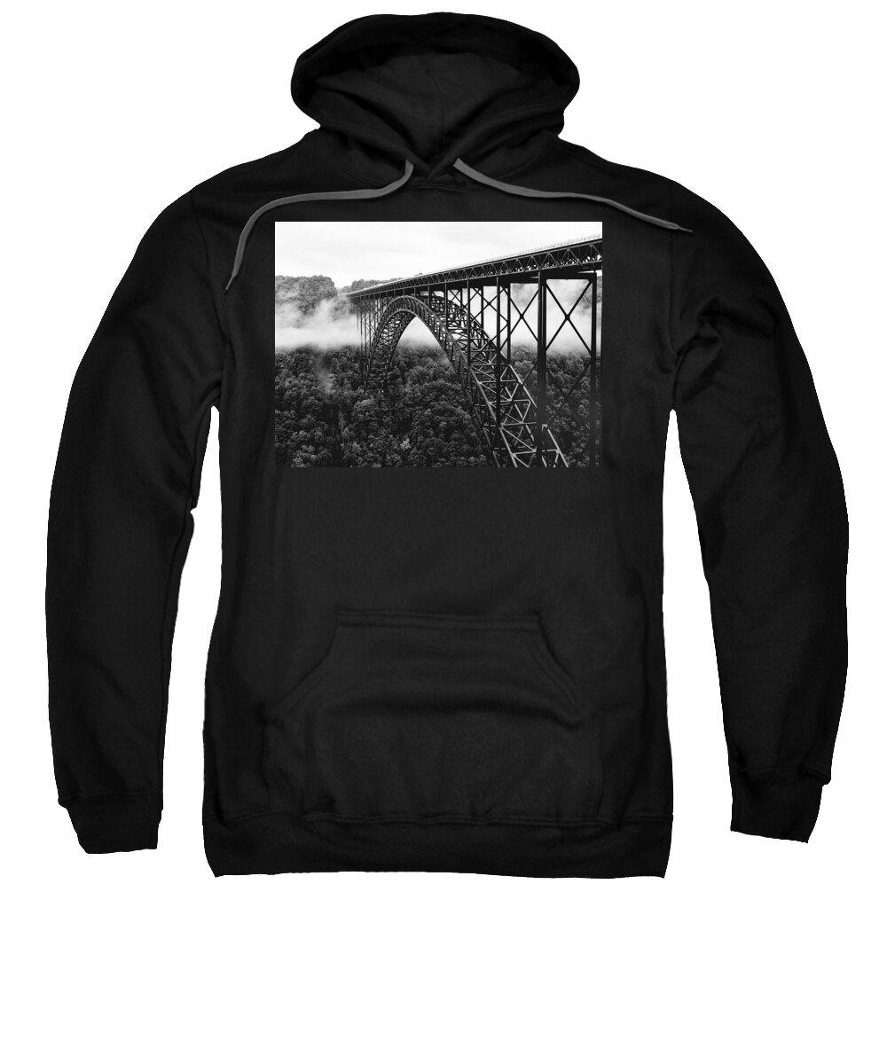 new River Gorge Bridge Sweatshirt featuring the photograph West Virginia - New River Gorge Bridge by Brendan Reals