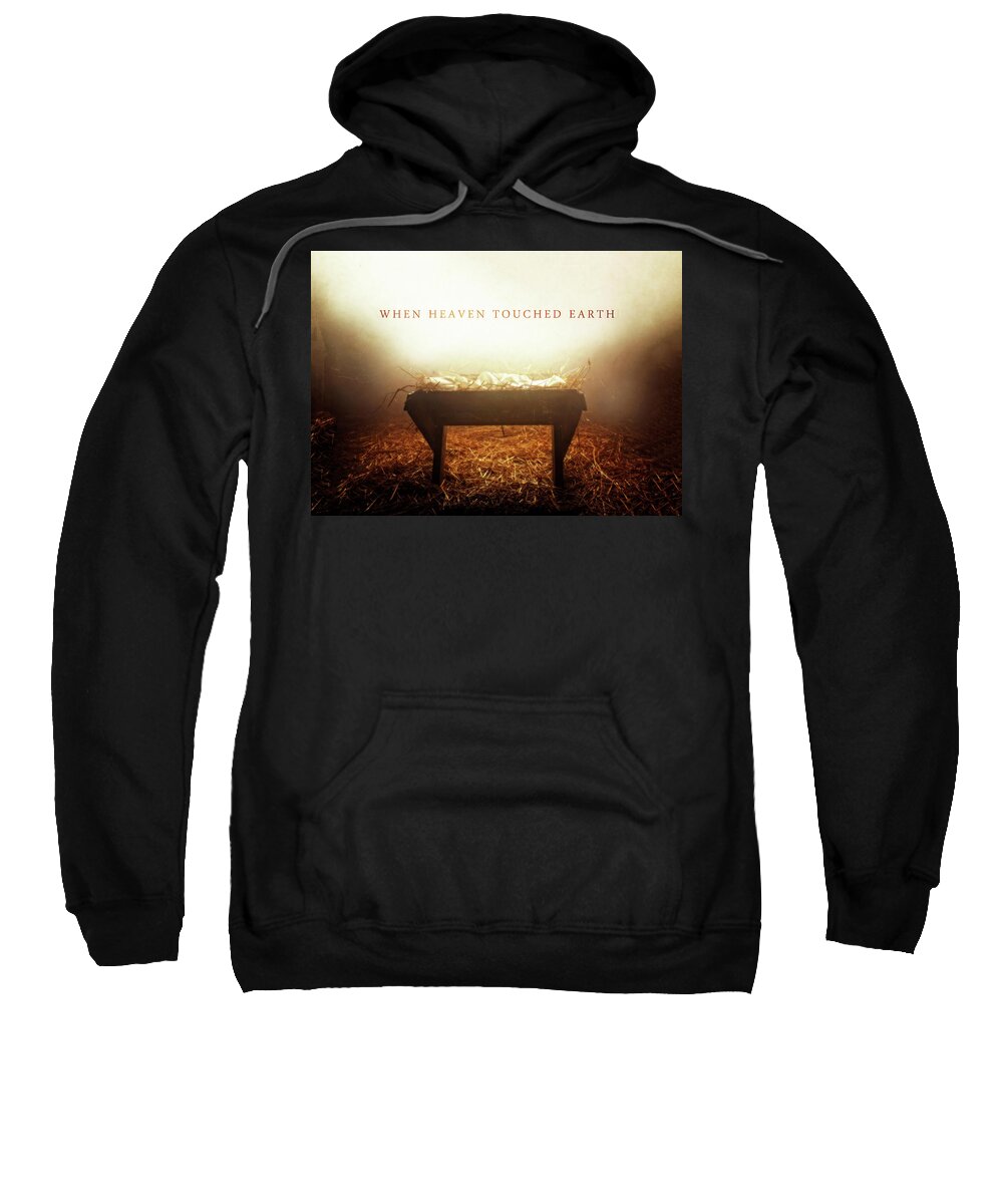 Holiday Sweatshirt featuring the digital art When Heaven Touched Earth by Kathryn McBride