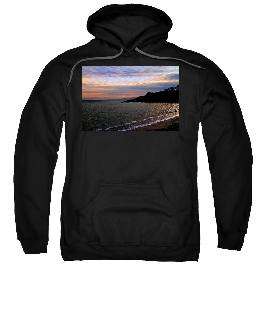 Ocean Sweatshirt featuring the photograph Winter's Beachcombing by Joseph Noonan