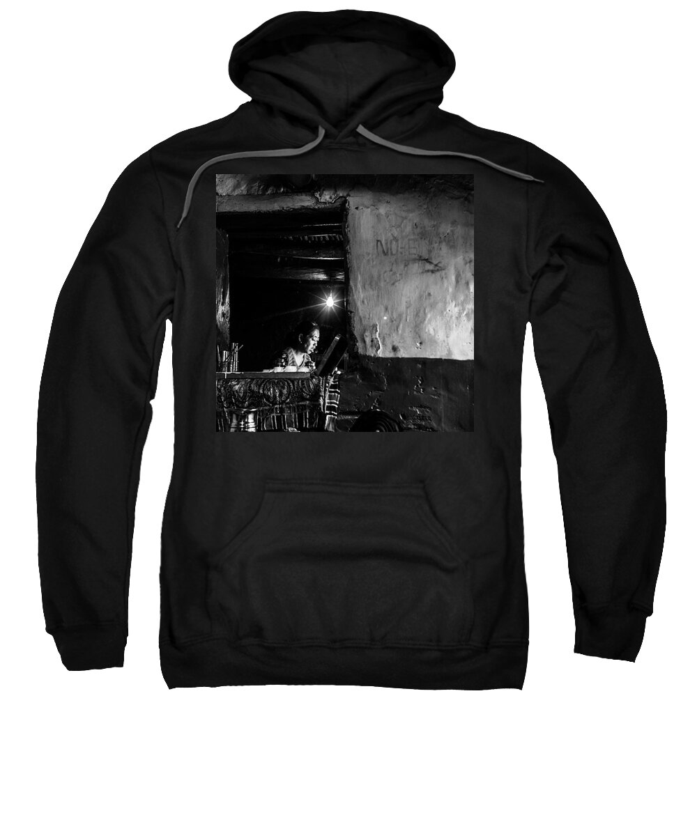 Northernindia Sweatshirt featuring the photograph Working Away by Aleck Cartwright