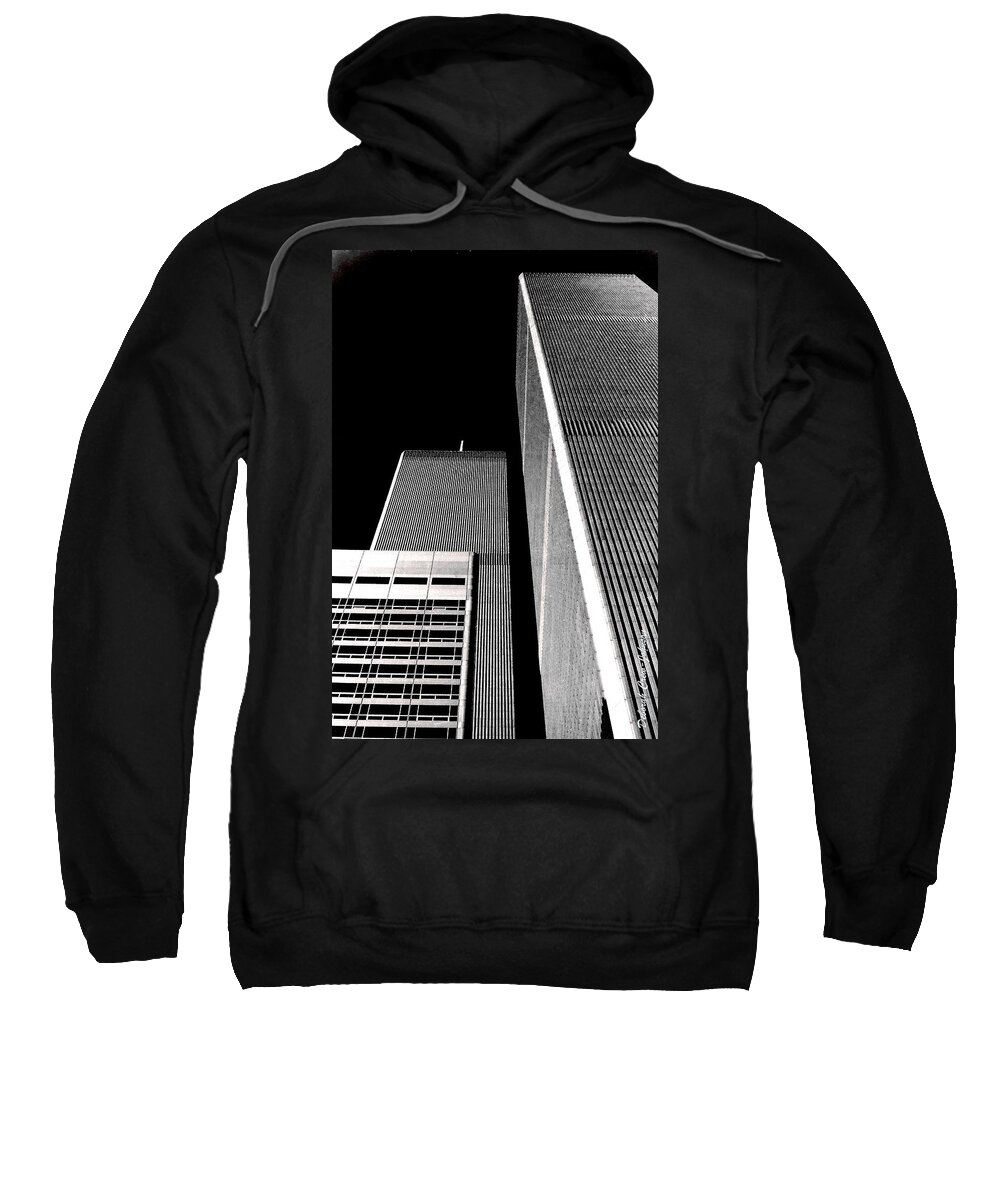 City Sweatshirt featuring the photograph World Trade Center Pillars by Deborah Crew-Johnson