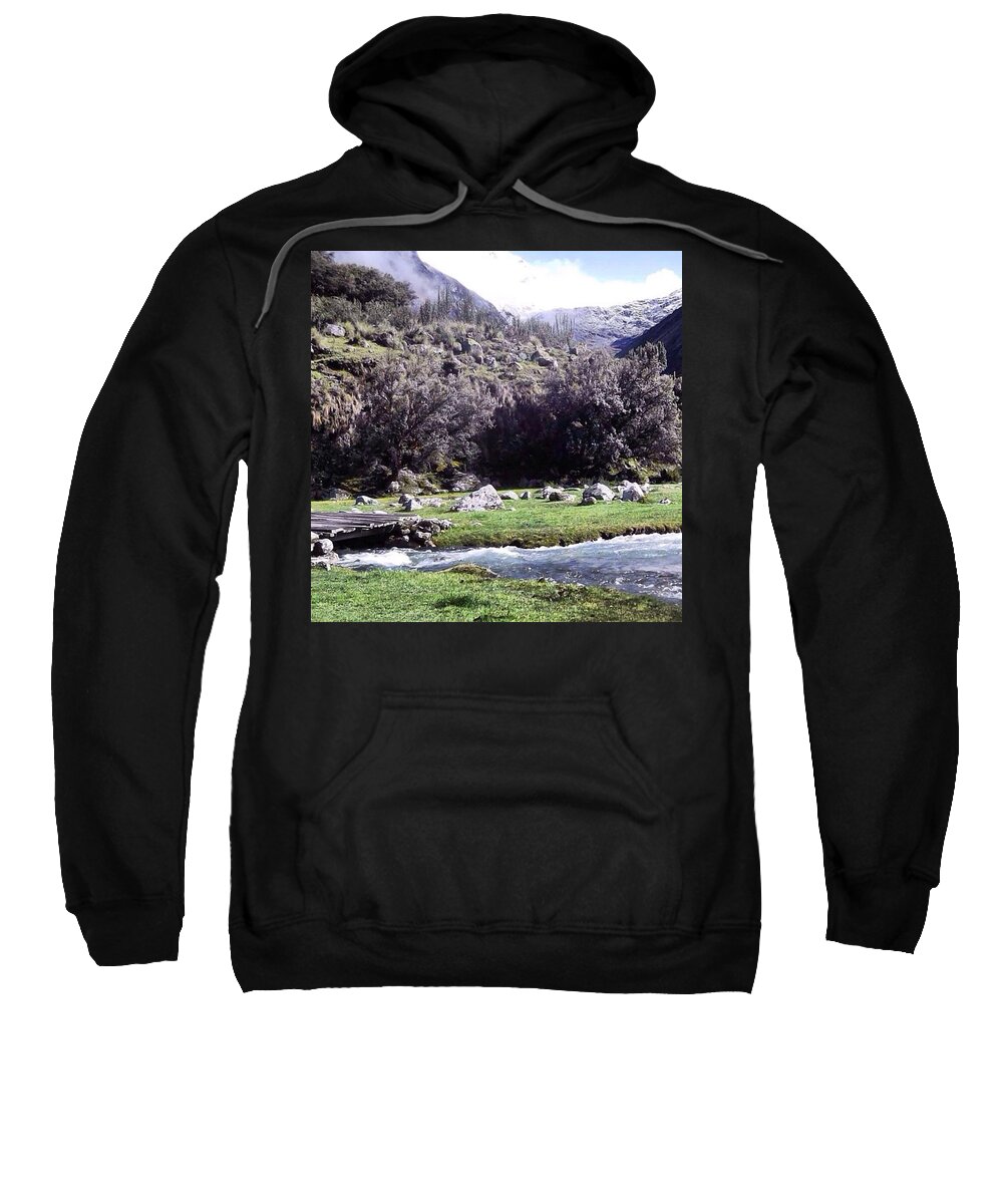 Mountains Sweatshirt featuring the photograph Yet Another Travel Pic 😄 Hiking In by Charlotte Cooper