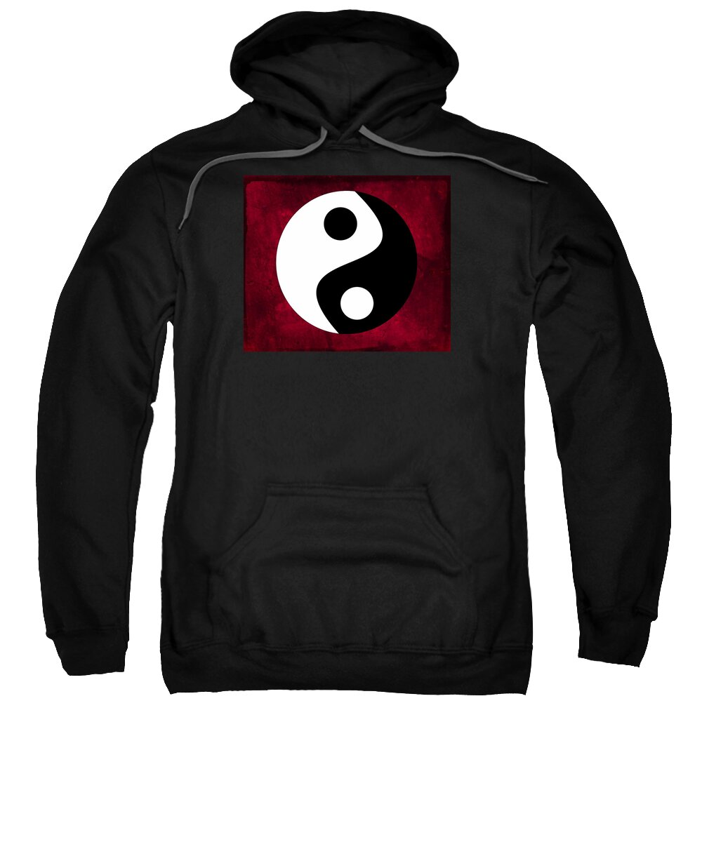Yin Yang Sweatshirt featuring the digital art Yin and Yang by Marianna Mills