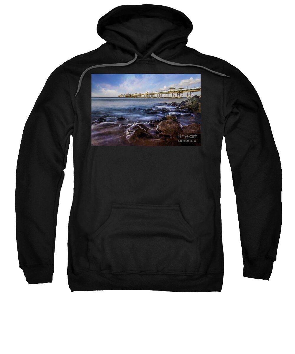 Pier Sweatshirt featuring the photograph Llandudno Pier #1 by Ian Mitchell