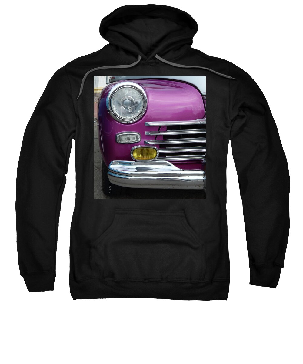 Car Sweatshirt featuring the photograph Retro cars antique parts and elements #2 by Oleg Prokopenko