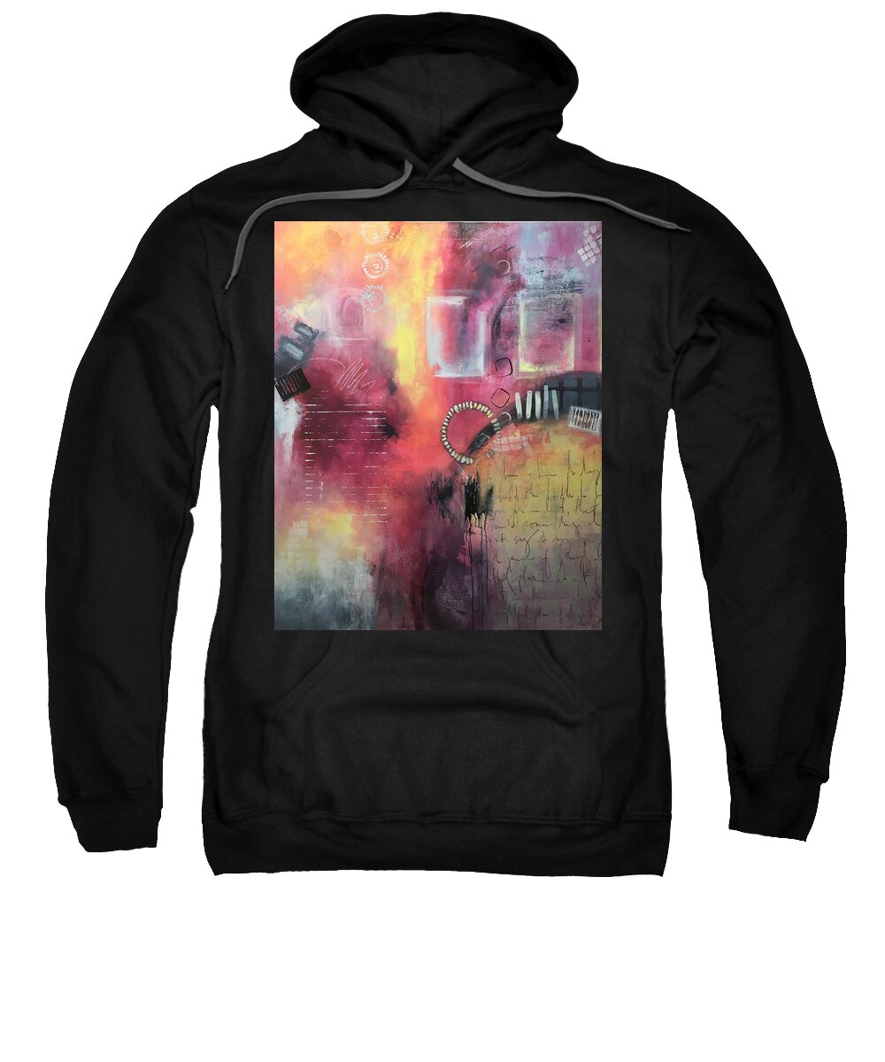 Abstract Sweatshirt featuring the painting A Dream Remembered by Vivian Mora