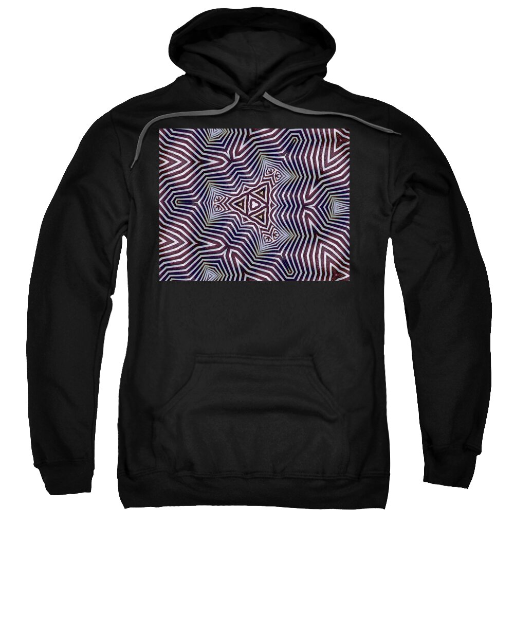 Optical Illusion Sweatshirt featuring the photograph Abstract Zebra Design by Susan Rydberg