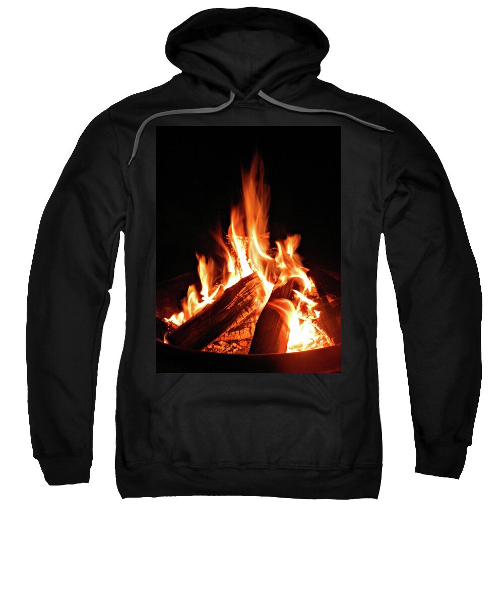 All Fired Up Sweatshirt featuring the photograph All Fired Up 9 by Cyryn Fyrcyd