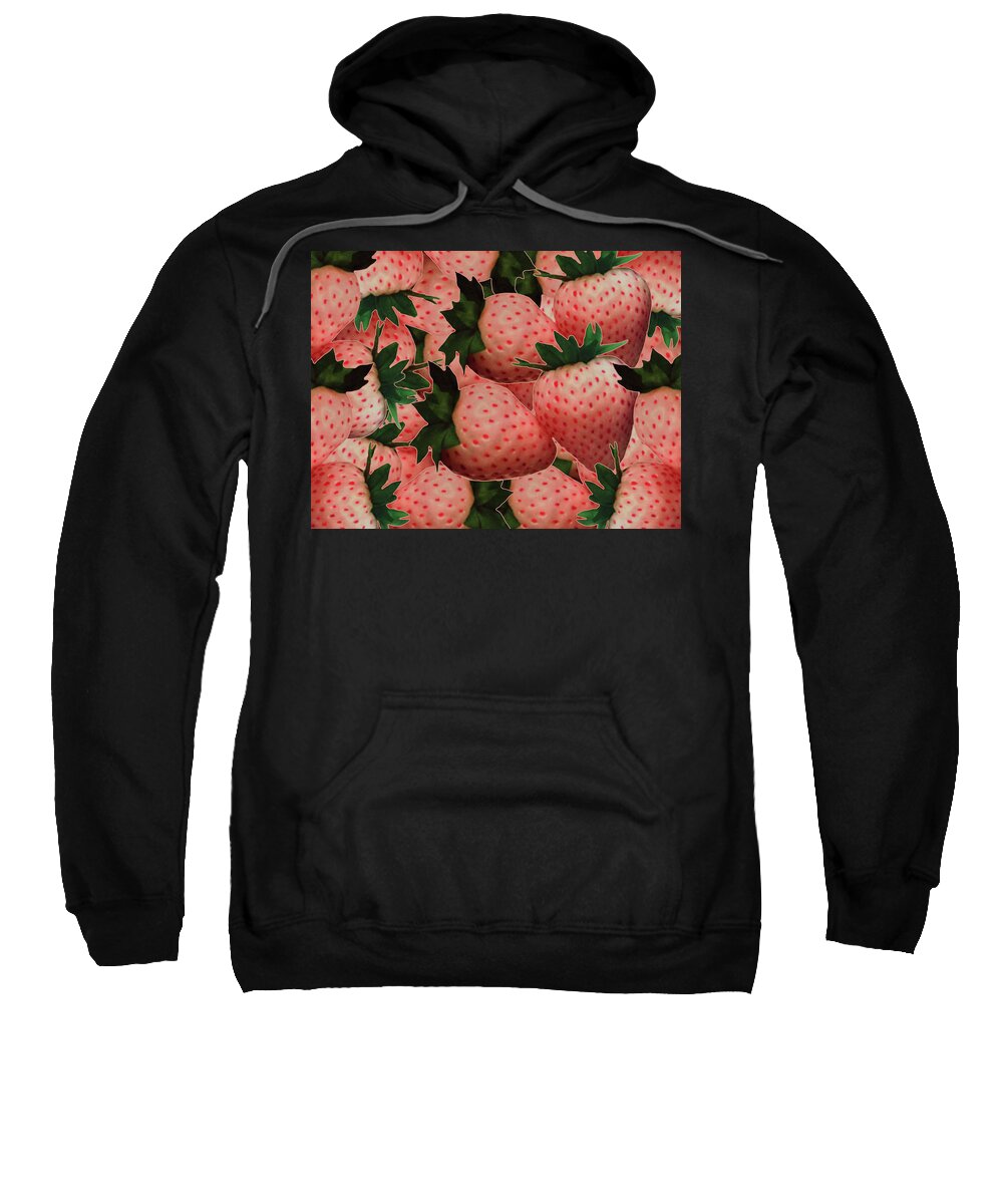 Terra Sweatshirt featuring the photograph Terra Cotta Strawberries by Rockin Docks