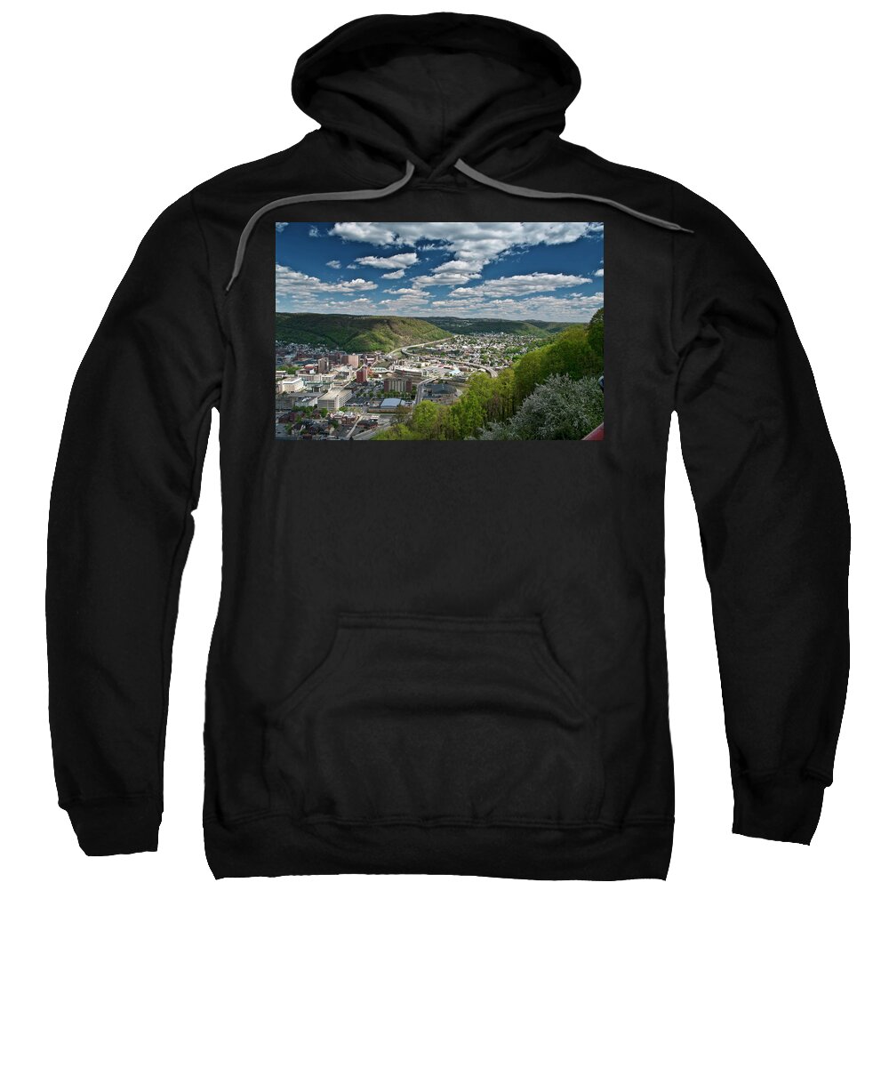 Johnstown Incline Plane Sweatshirt featuring the photograph Beautiful Day in Johnstown Pa by Arttography LLC