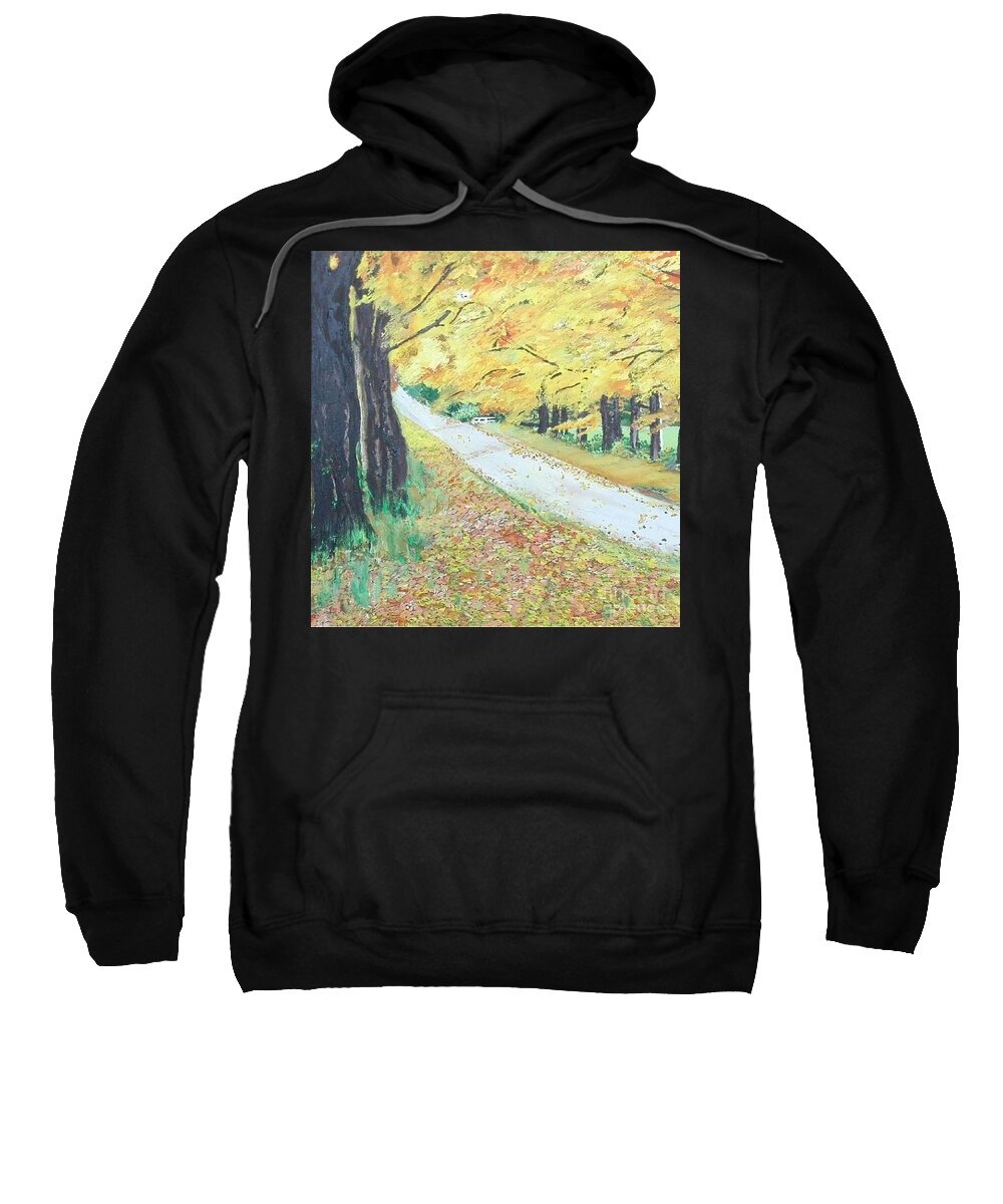 Acrylic Sweatshirt featuring the painting Blooming Ochre by Denise Morgan