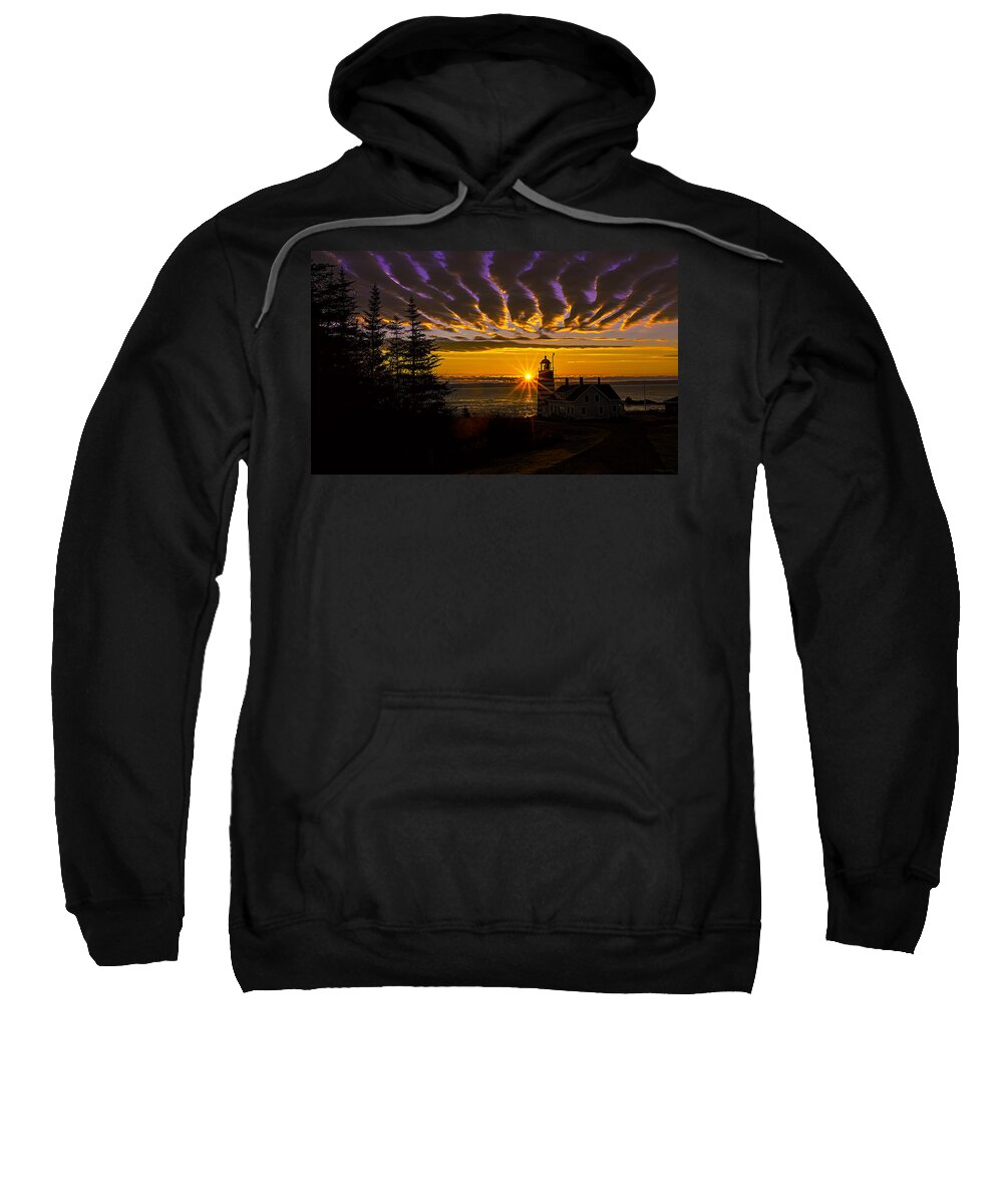 Sunrise Sweatshirt featuring the photograph Brilliant Sunrise At West Quoddy by Marty Saccone