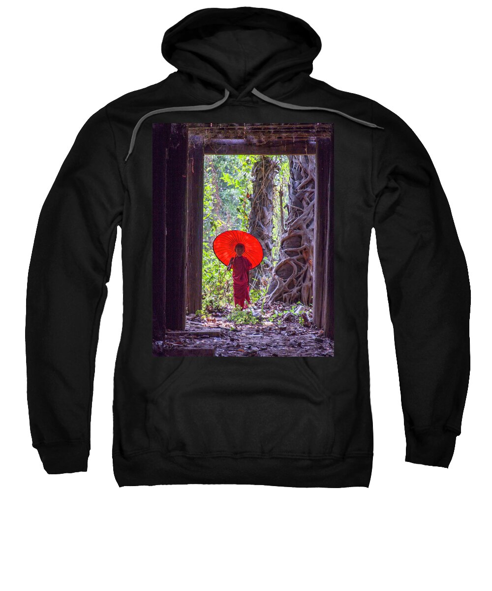Monk Sweatshirt featuring the photograph Budita by Mache Del Campo