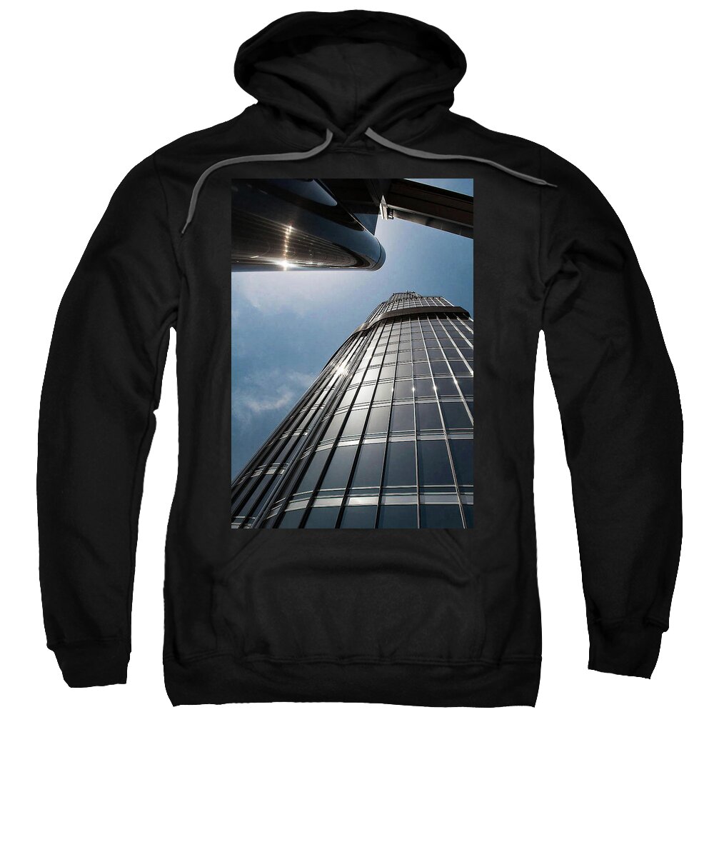 Building Sweatshirt featuring the photograph Burj Khalifa by Peggy Blackwell