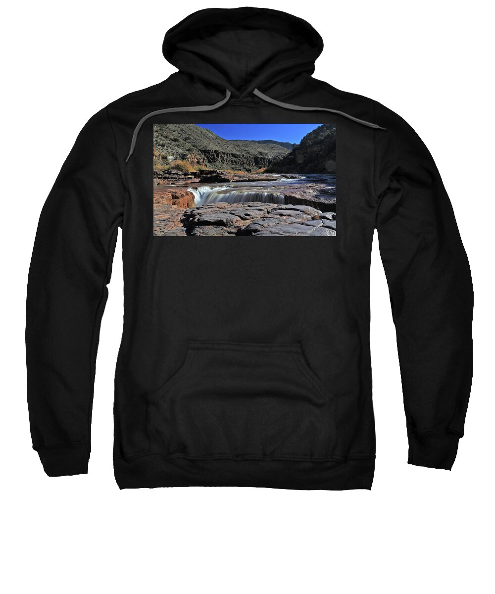 Arizona Sweatshirt featuring the photograph Carving the Gorge by Gary Kaylor