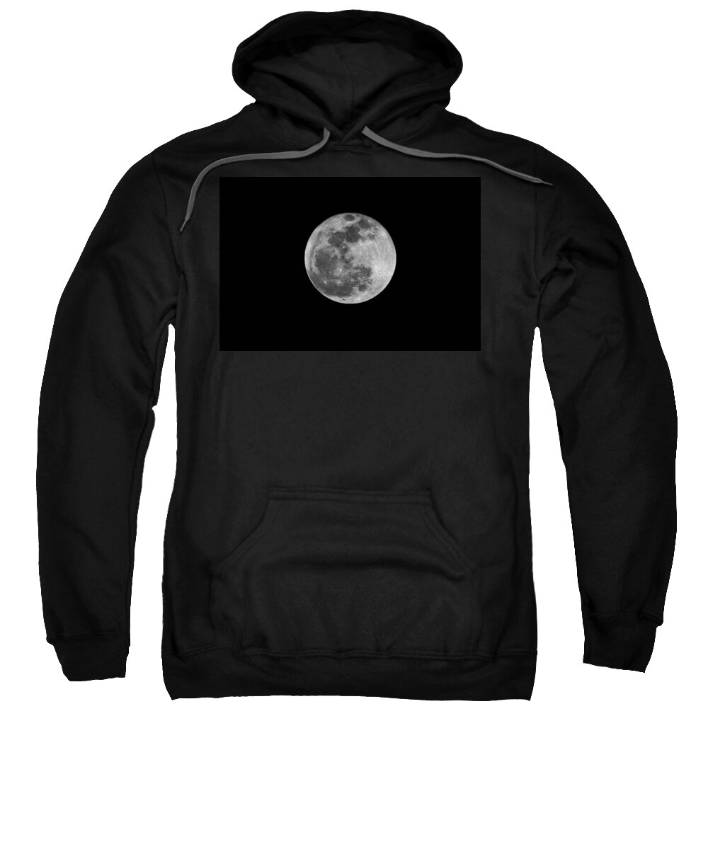 Moon Sweatshirt featuring the photograph Full Cold Moon by Bradford Martin