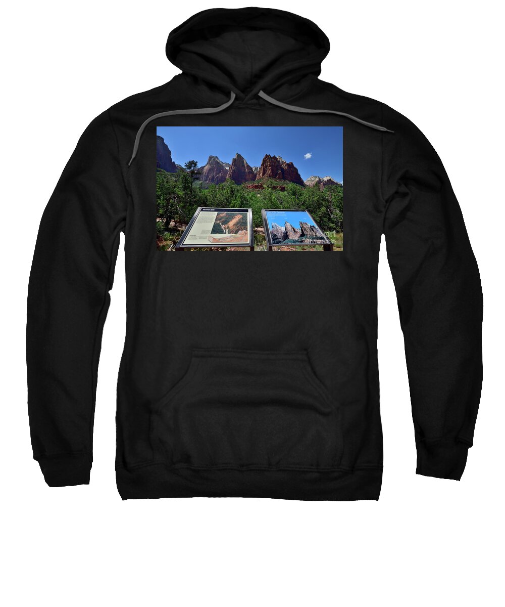 Court Of The Patriarchs Sweatshirt featuring the photograph Court of the Patriarchs by Amazing Action Photo Video