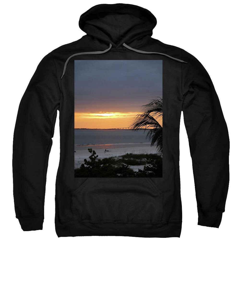 Sunset Sweatshirt featuring the photograph Deep Sunset by Karen Stansberry