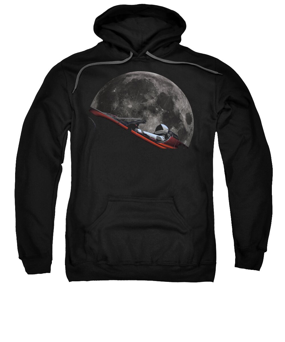 Dont Panic Sweatshirt featuring the photograph Driving Around The Moon by Megan Miller