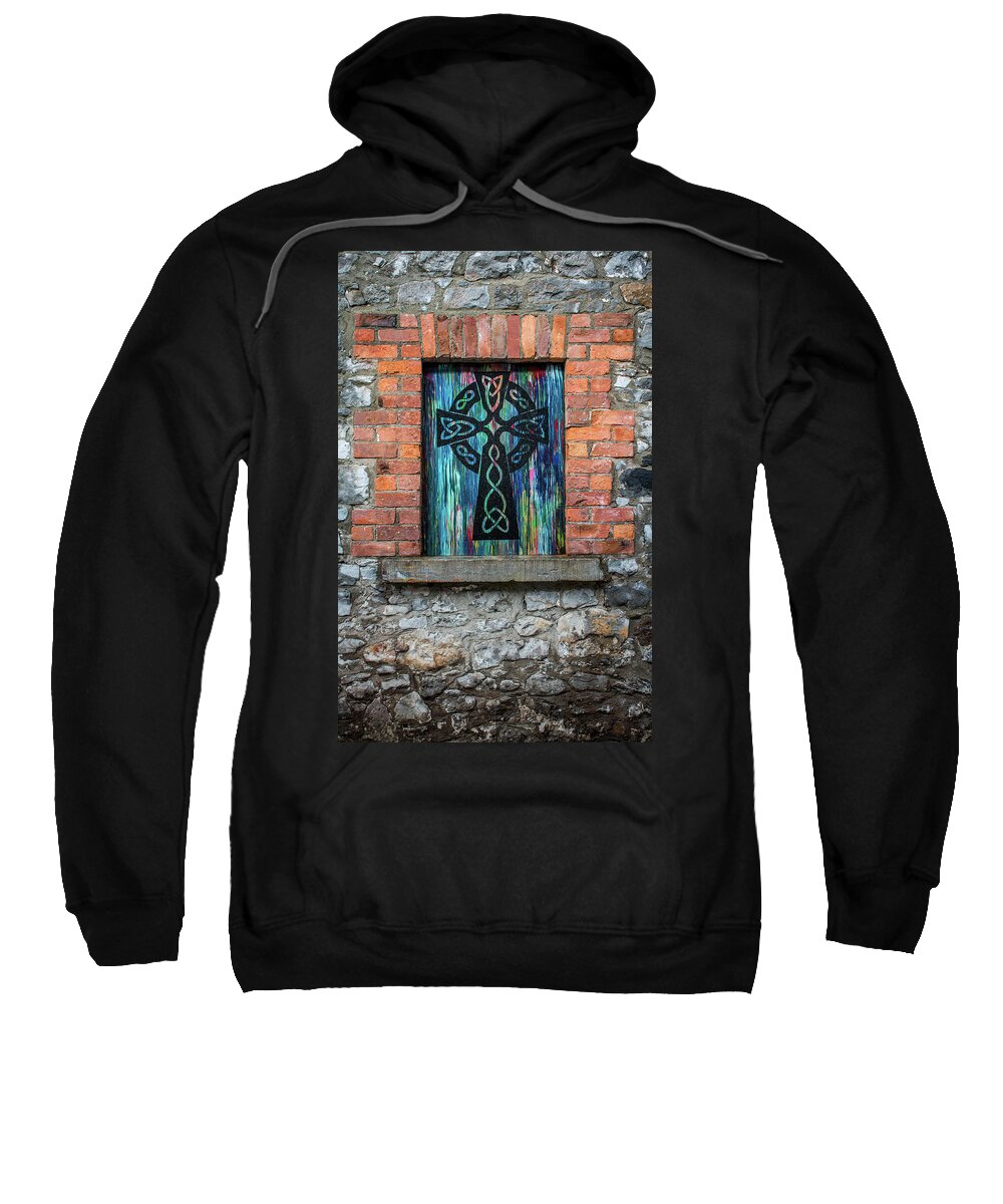 Drogheda Sweatshirt featuring the photograph Drogheda Celtic Cross by Susie Weaver