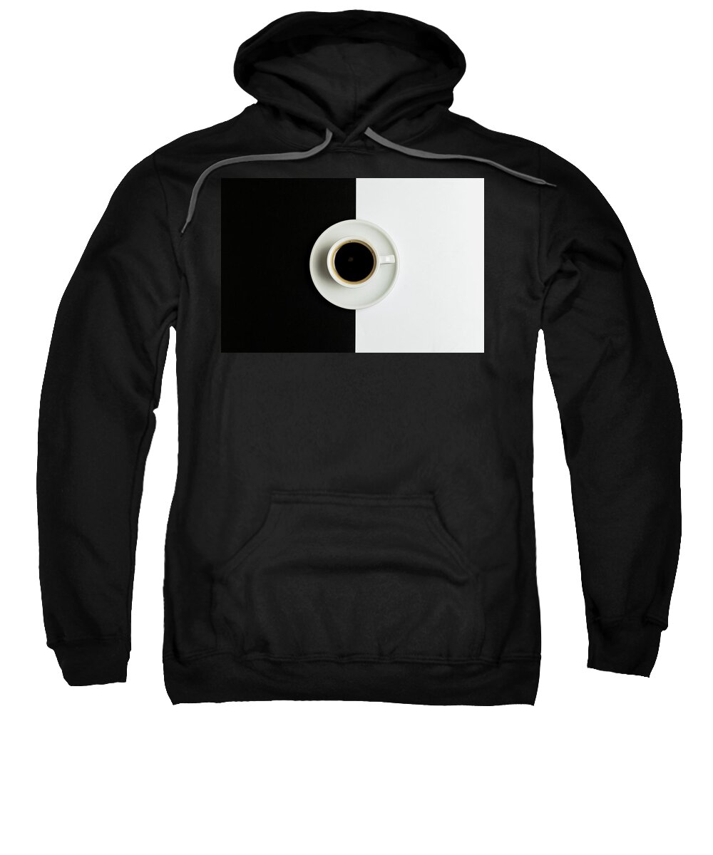 Coffee Sweatshirt featuring the photograph Espresso coffee on a white pot by Michalakis Ppalis