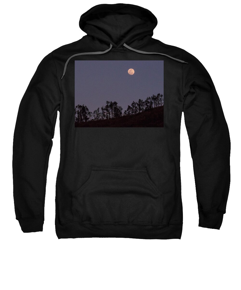 Sunset Sweatshirt featuring the photograph Full Moon Over Fiji by Leslie Struxness