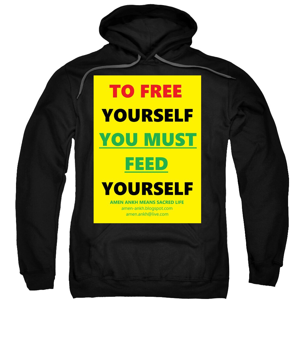 Free Yourself Sweatshirt featuring the digital art Free Yourself by Adenike AmenRa