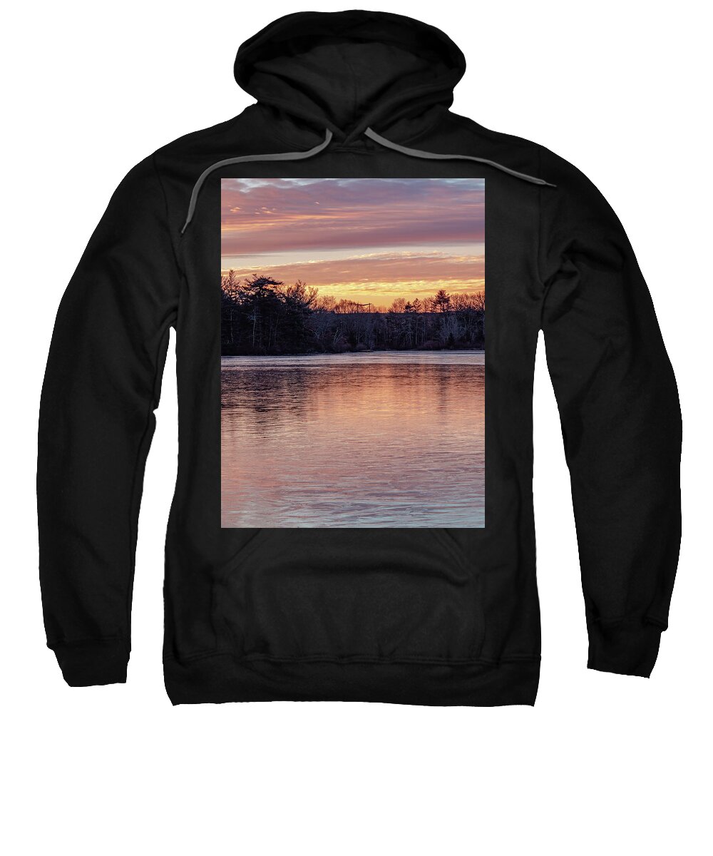 Morning Sweatshirt featuring the photograph Icy Sunrise by William Bretton